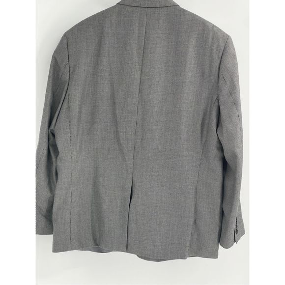 Lauren Ralph Lauren Blazer‎ Suit Jacket Men's 48 Black White Houndstooth - Picture 2 of 10